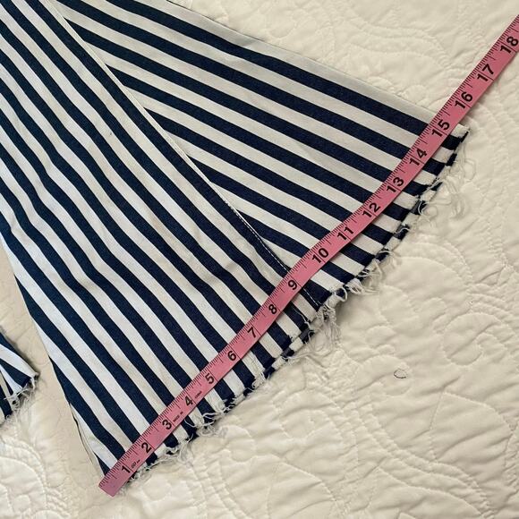 Show Me Your Mumu Blue Berkeley Flare Pants Sz  Medium Bellbottom boho festival - Picture 11 of 11